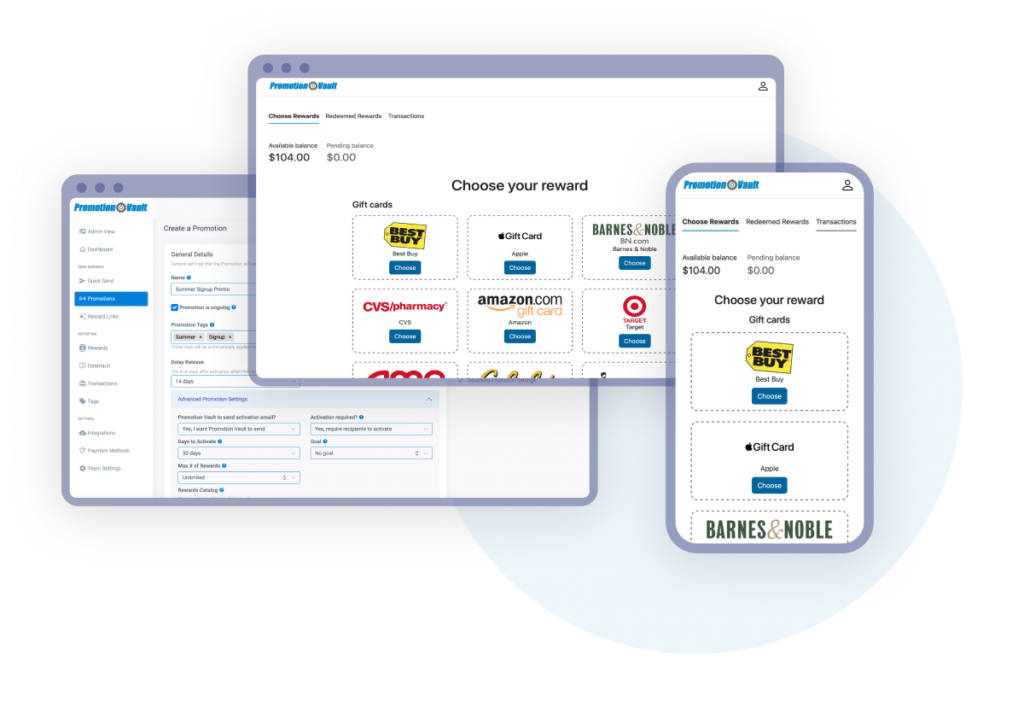 Rewards reimagined — the Promotion Vault reward experience
